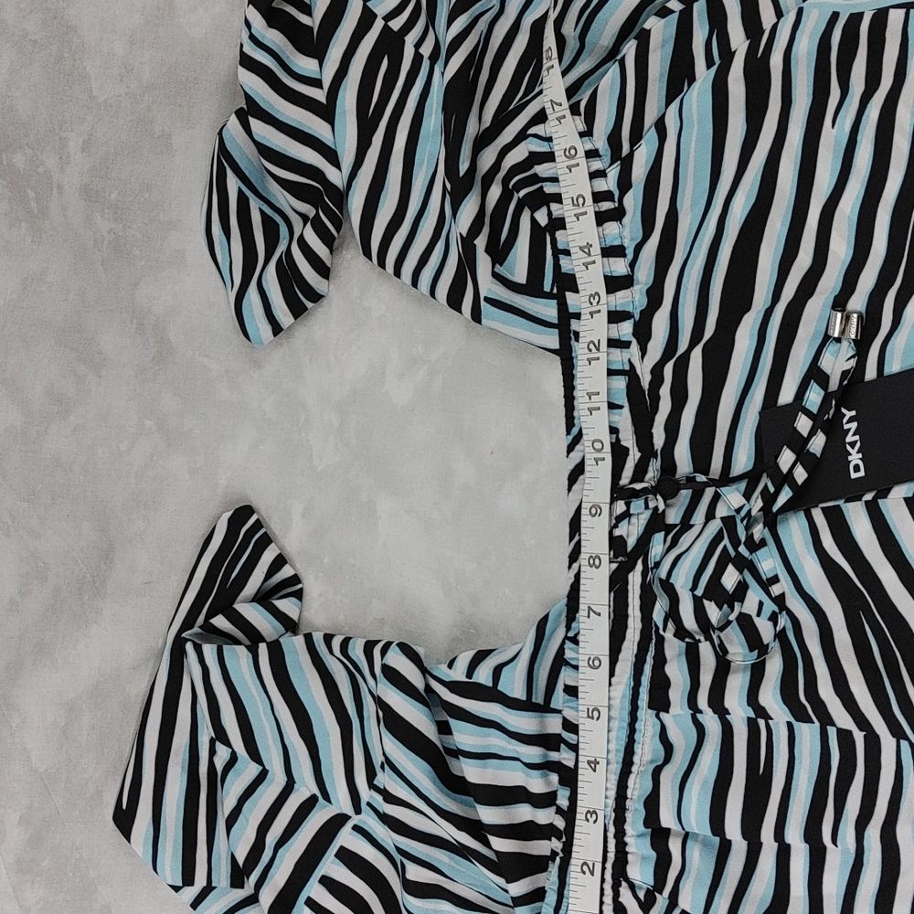 🆕NWT DKNY Printed Tie Waist Pull On Pants - Picture 9 of 11